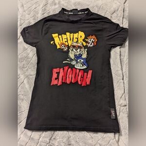 Mens Switch Remarkable Black Never Enough Cat/Tiger  Shortsleeve T-Shirt